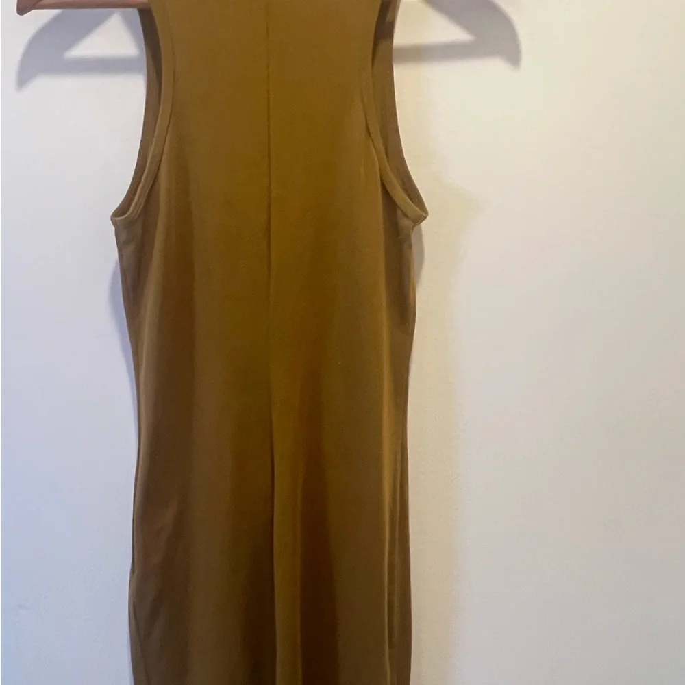 FOREVER 21 Women Mustard Brown Solid Bodycon Dress Size Large - Picture 5 of 10